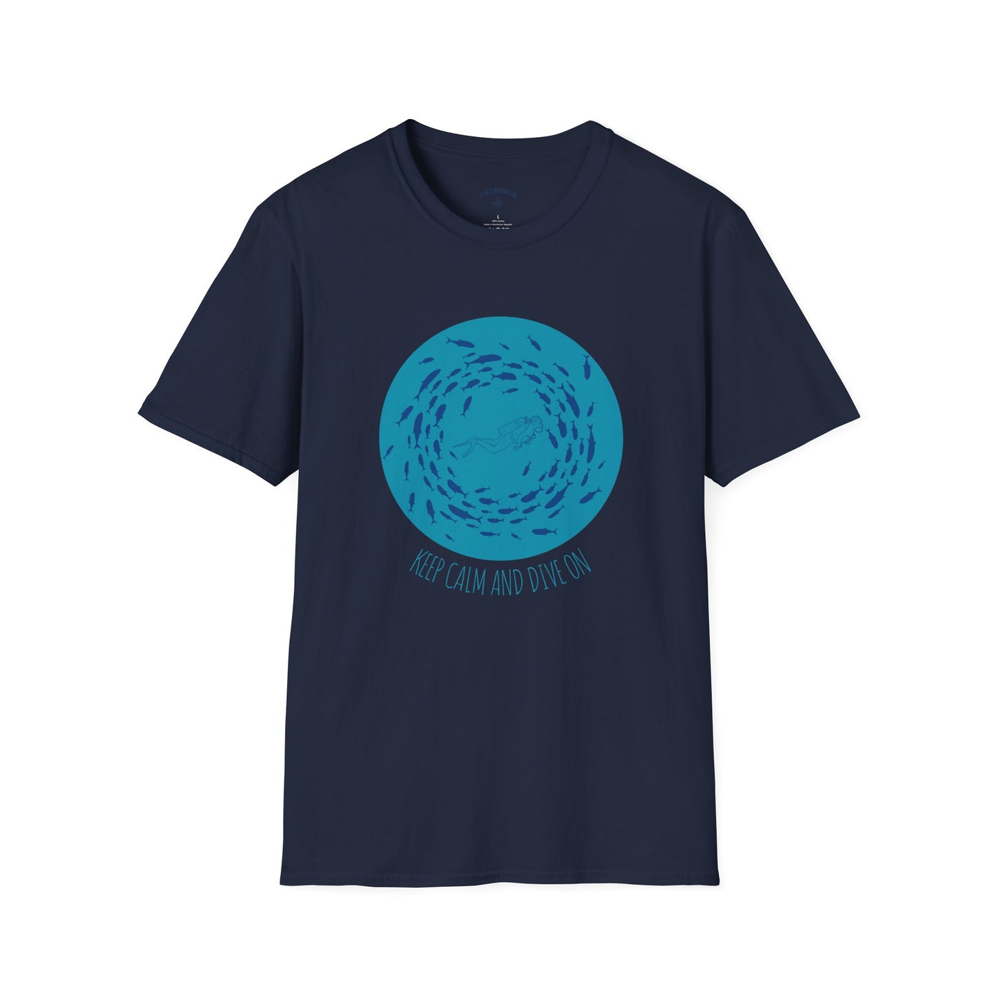 Keep Calm and Dive On - Unisex Softstyle T-Shirt