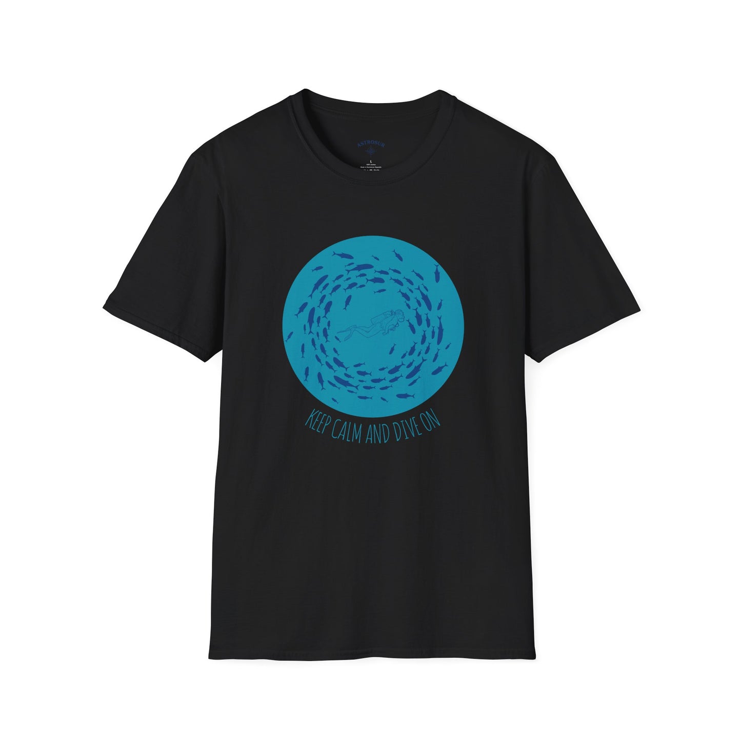 Keep Calm and Dive On - Unisex Softstyle T-Shirt