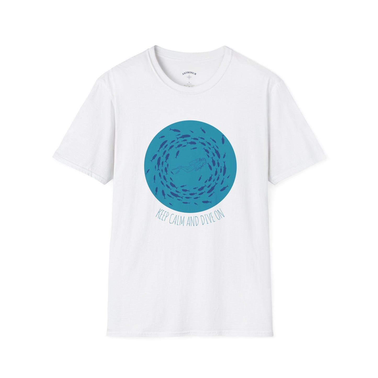 Keep Calm and Dive On - Unisex Softstyle T-Shirt