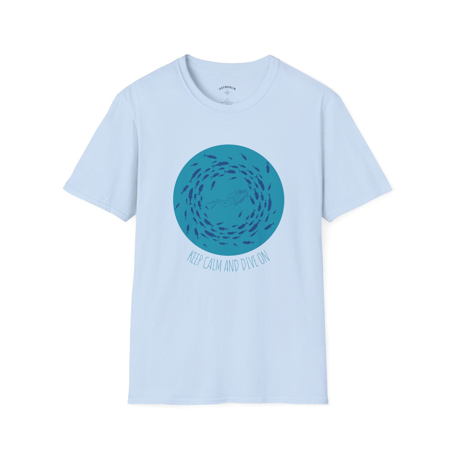 Keep Calm and Dive On - Unisex Softstyle T-Shirt