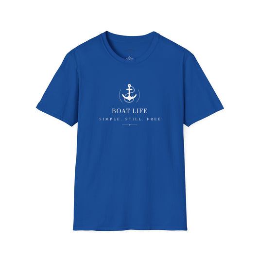 Boat Life white - Unisex Softstyle T-Shirt